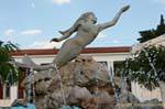 Fountain of the Mermaid, Poros, Greece.