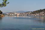 Poros view from the road Ermionis Galatas, Greece.