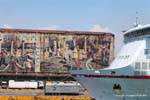 Piraeus, mural on the Port, Greece.