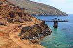 Serifos, Megalo Livadi remains of mines, Greece.