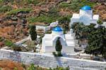 Sifnos, Kastro, Chryssostomos, church and cemetery, Greece.