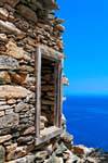 Sifnos, Kastro, sea window, Greece.