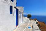 Sifnos, Kastro, walk on the cliff, Greece.