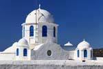 Sifnos Panagia Tou Vounou, close the dome, Greece.