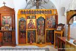 Sifnos, Vathi, church icons Evangelistria, Greece.