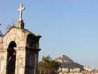 Bell tower and Lycabeth, Athens, Greece.
