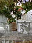 Wrought iron gate Hydra, Greece.