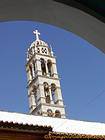 Marble bell tower, Tinos, Greece.