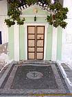 Typical pavement before a house, Hydra, Greece.