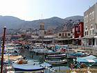 The boats in the harbor, Hydra, Greece.