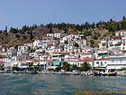 The port of Poros Island Saronic, Greece.