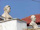 Busts of figures of the island of Spetses, Greece.