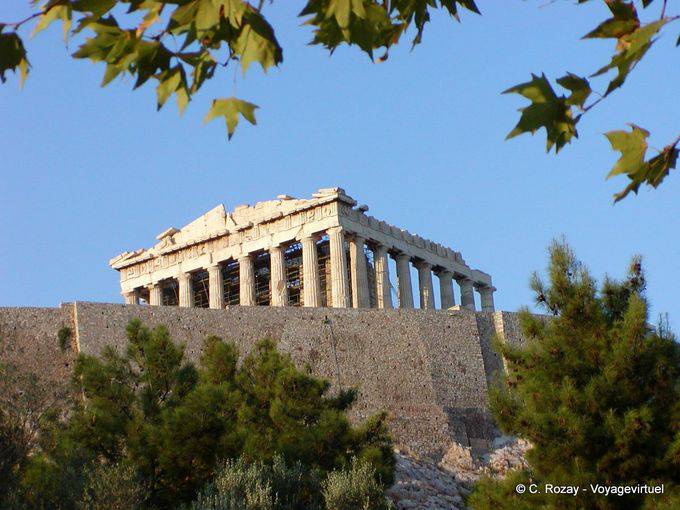Athens, the Parthenon and the walls of the Acropolis - Greece