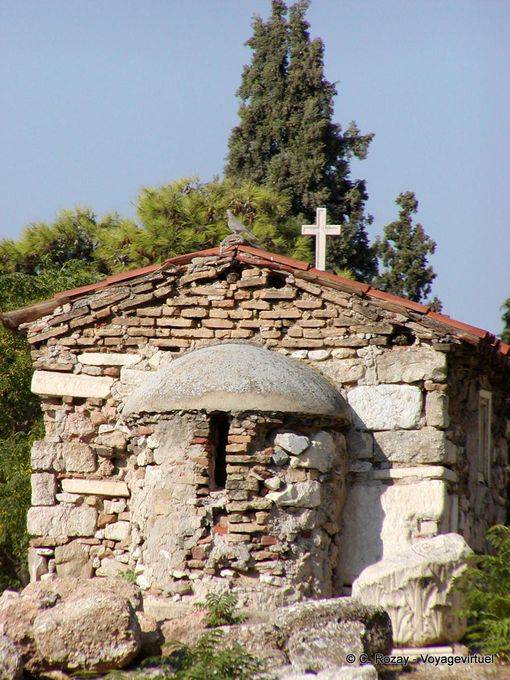 Small church hidden in Plaka, Athens - Greece