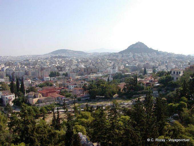 Panorama Athens from Acropolis - Greece