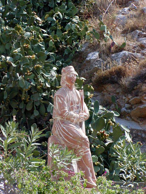 Statue of the port, Hydra - Greece