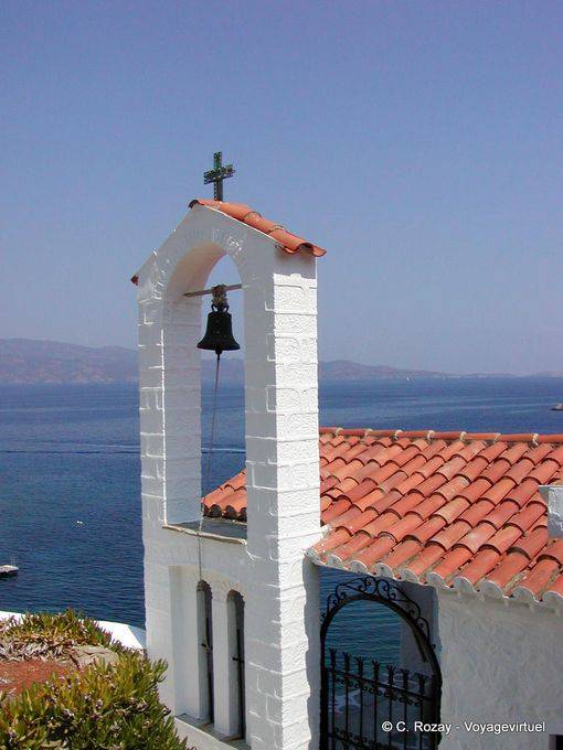 Small steeple on the island of Hydra - Greece