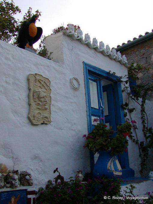 The eagle, christ and the boat, Hydra - Greece