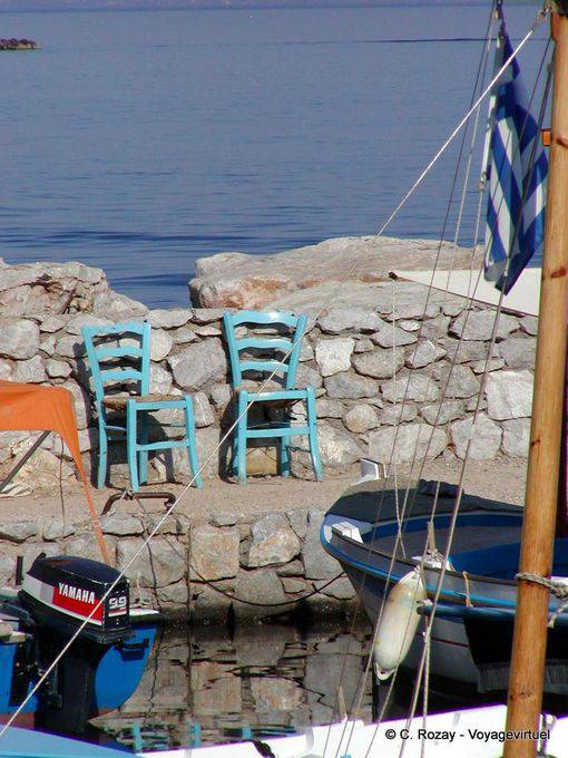 Chairs Molos, Hydra - Greece