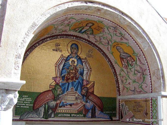 Mosaic Dormition, Hydra - Greece
