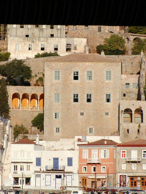 Manor house with traditional architecture, Hydra - Greece