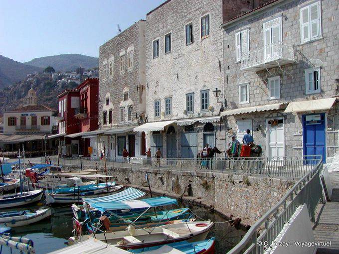 Ancient houses of shipowners, Hydra - Greece