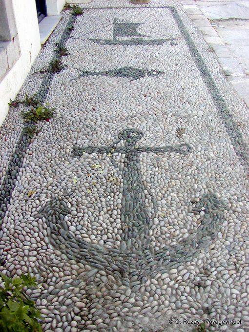 Rollers with marine motifs, Spetses - Greece