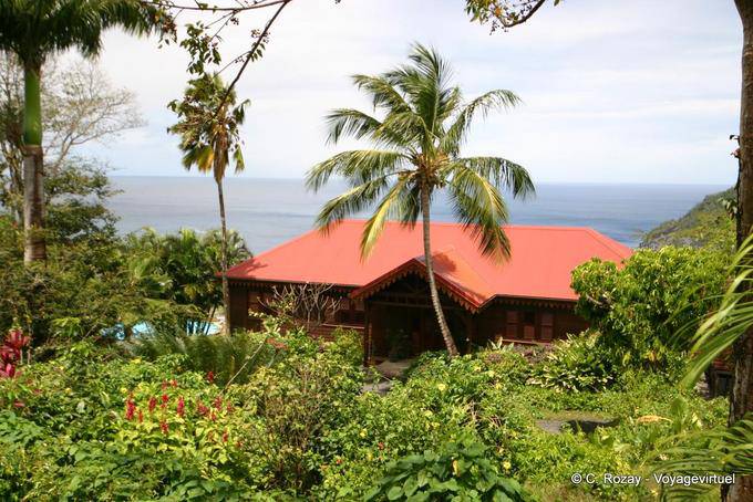 The former home of Coluche, Deshaies - Guadeloupe