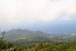 View South of the island of Basse-Terre from the slopes of the Soufriere, the old lady, Guadeloupe.