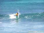 Surf sitting Anse Bertrand, Guadeloupe.