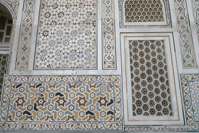 Agra Baby Taj Itmad Ud Daulah Tomb Incrustations Murales - India