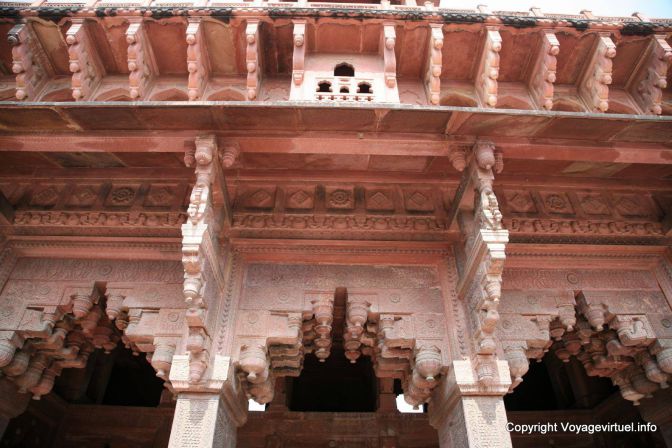 Agra Fort Rouge Jahangir Palace - India