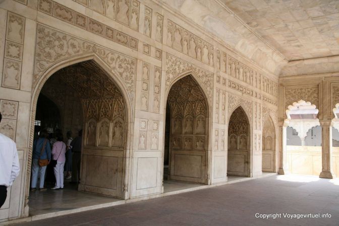 Agra Fort Rouge Khas Mahal - India