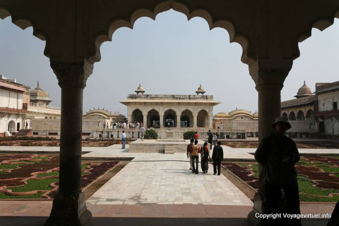 Agra Fort Rouge Khas Mahal - India