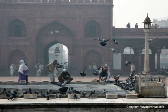 Delhi Jama Masjid Mosquee Rouge - India