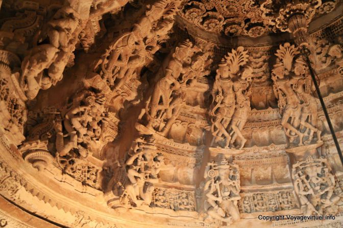 Jaisalmer Temple Jain Dome Detail - India