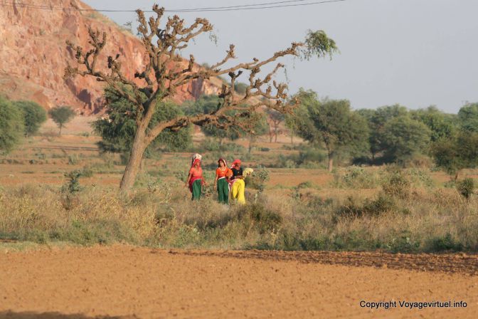 Route Delhi A Singhara Trois Femmes - India