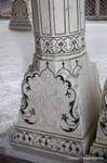 Agra Fort Rouge diwan i khas pied de pilier.