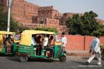 Agra Fort Rouge tuk tuk.