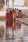 Pushkar les ghats lac sacre.
