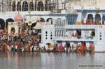 Pushkar les ghats lac sacre.