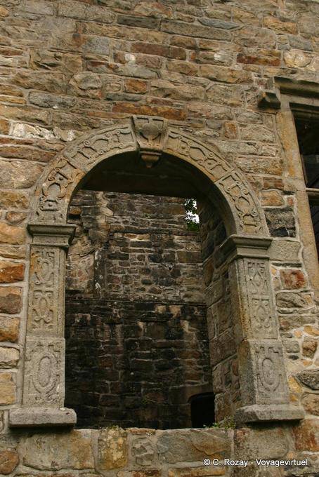 Architectural element of Dún na nGall or Fort abroad, Donegal Castle - Ireland
