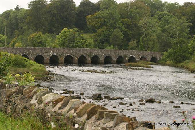 Stone bridge over the River Palmerstown, Killala Mayo - Ireland