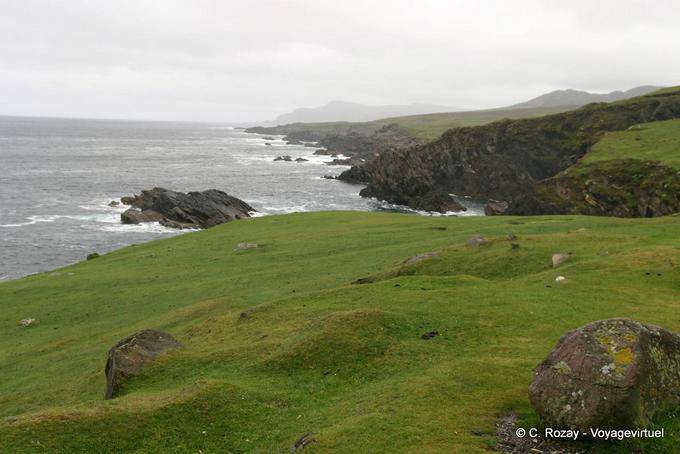 Landscape between Clew Bay with Blacksod Bay, Achill Island - Ireland