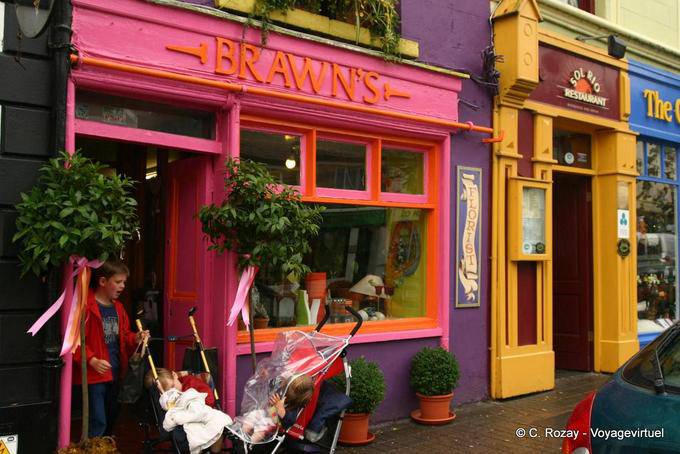 Brawn's, pink facade, Westport - Ireland