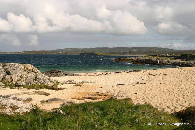 Landscape of Connemara coast towards Clifden - Ireland