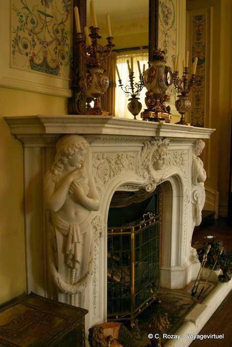 Marble fireplace, Kylemore Castle - Ireland