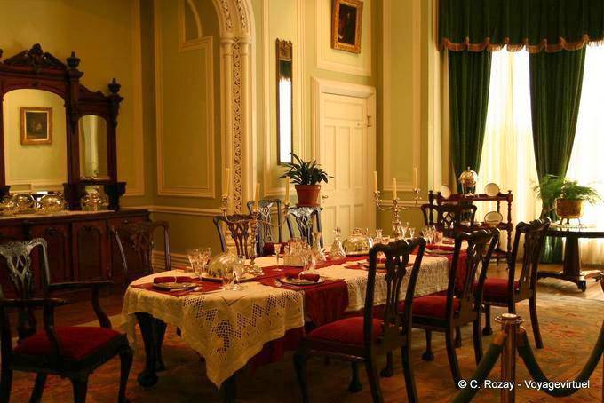 The dining room of the couple Mitchell, Kylemore Castle - Ireland