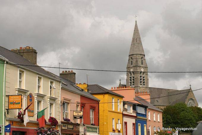 St. Joseph's Church and local color, Clifden Connemara - Ireland