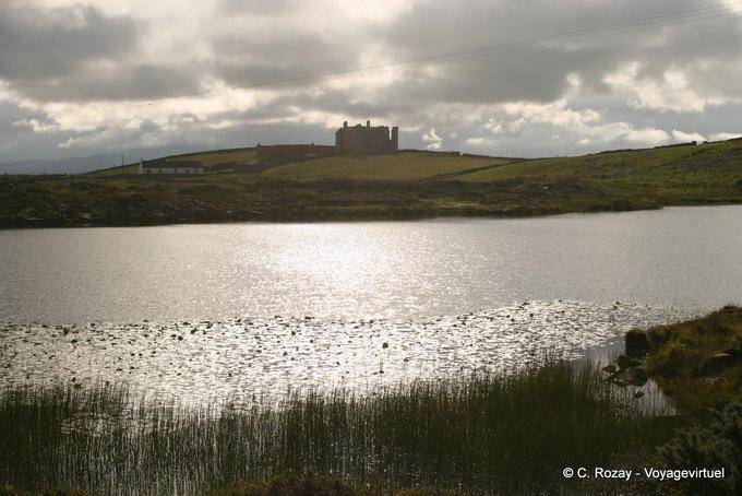 Bunowen Castle, Gothic castle of the nineteenth century, never finished, Connemara - Ireland
